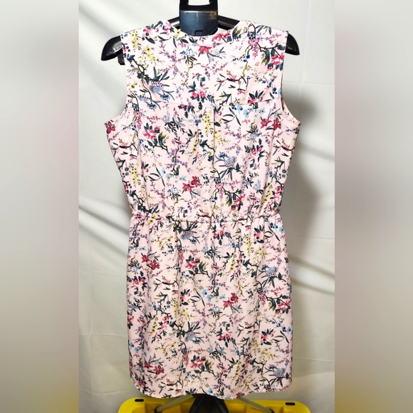 Original Nicole Miller Pink Sleeveless V-Neck Sundress-Size L - Picture 2 of 13